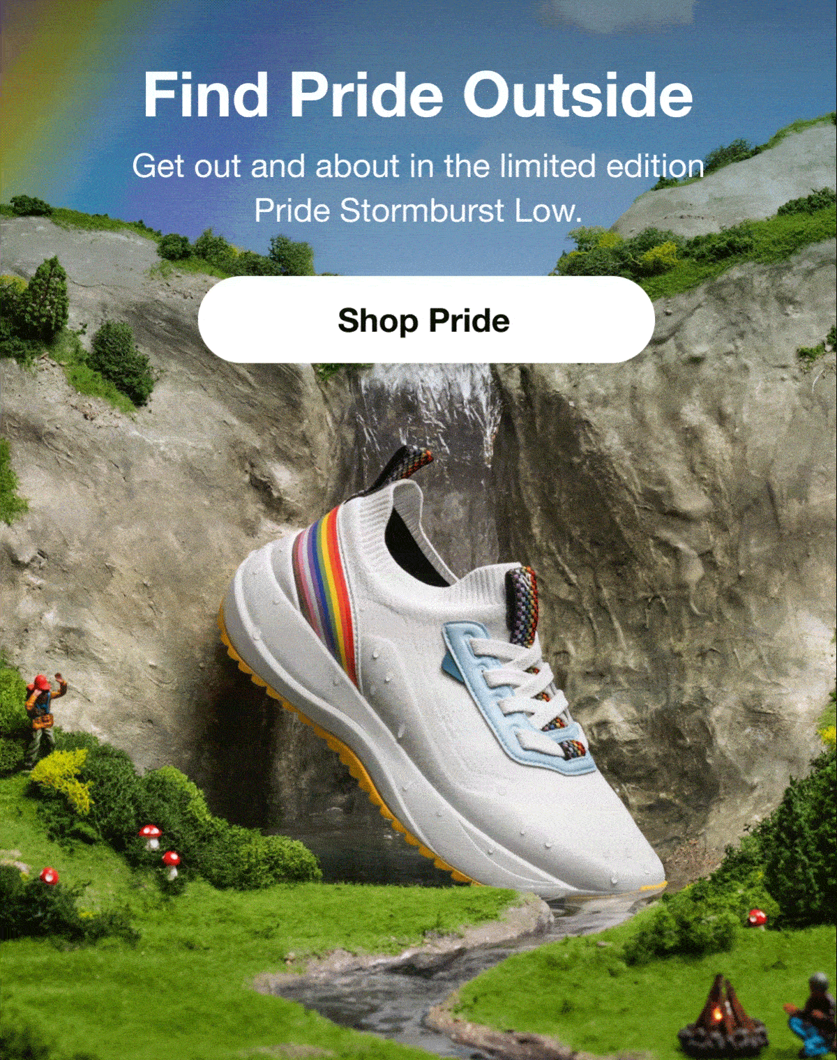 Find Pride Outside. Get out and about in the limited edition Pride Stormburst Low. Shop Pride.