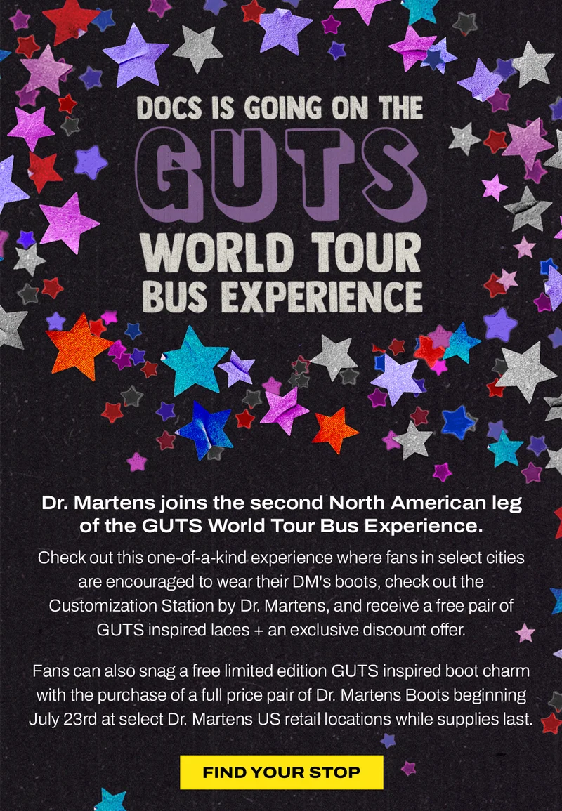 Find your stop on the tour