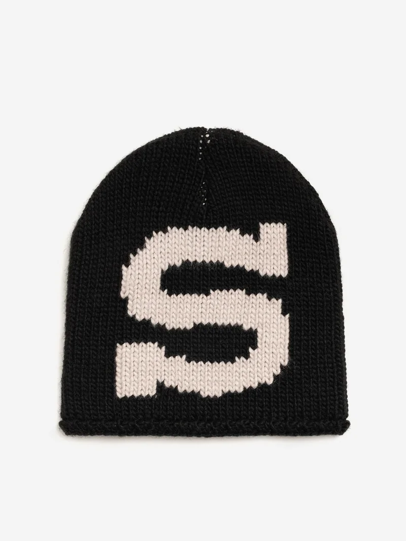 Image of Stussy Skullcap Knit Burly S - Black