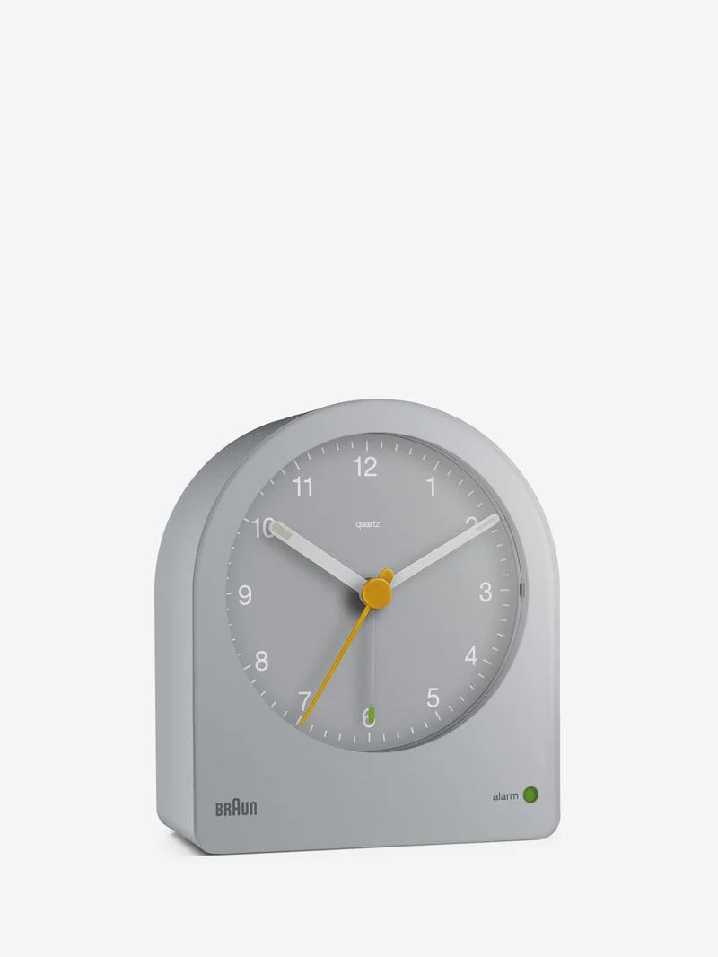 Image of Braun Classic Analogue Alarm Clock - Silver