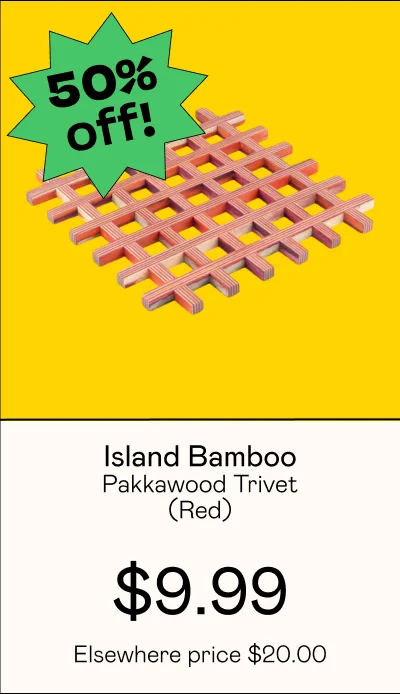 Pakkawood Trivet - Red