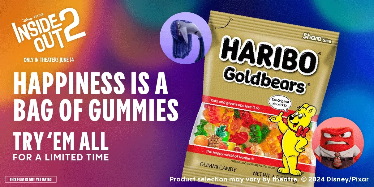 INSIDE OUT 2 | ONLY IN THEATERS JUNE 14 | HAPPINESS IS A BAG OF GUMMIES | TRY 'EM ALL FOR A LIMITED TIME