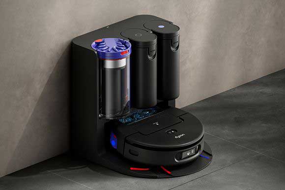 Hygienic Dyson Cyclonic dock.
