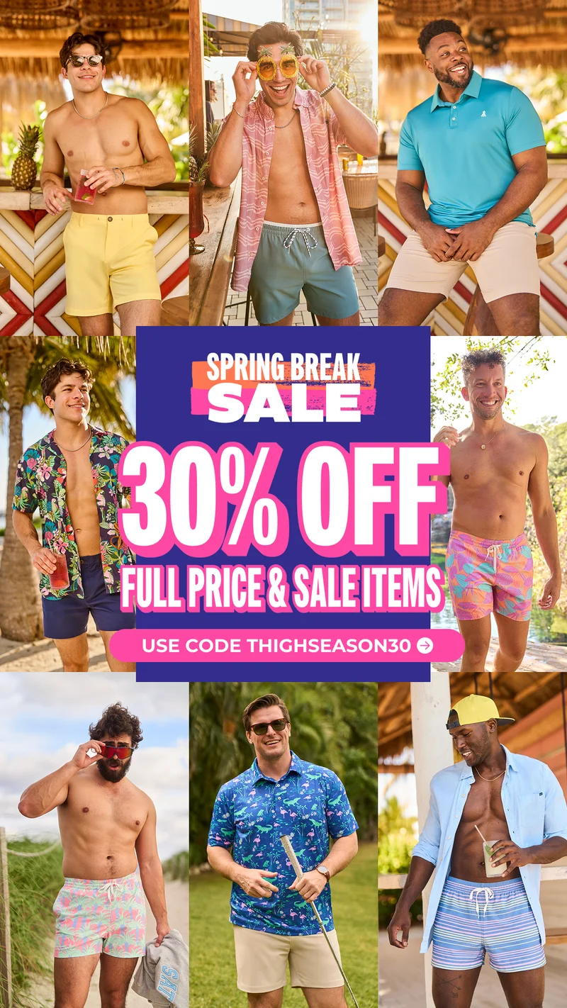 IT'S THE SPRING BREAK SALE: 30% OFF Full Price & Sale Items with code THIGHSEASON30