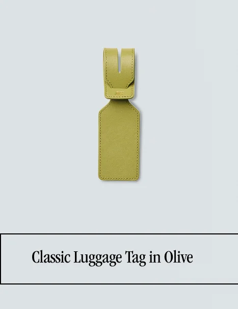Classic Luggage Tag in Olive