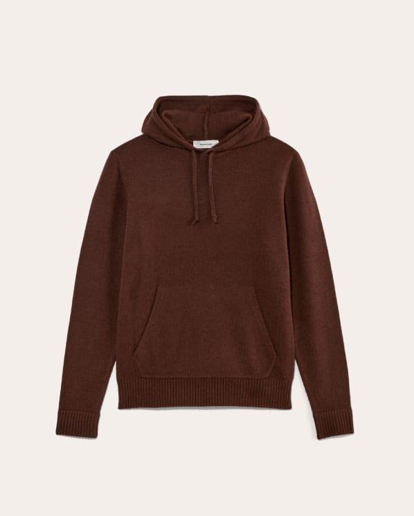 [Image] The Felted Merino Hoodie | Heather Mahogany