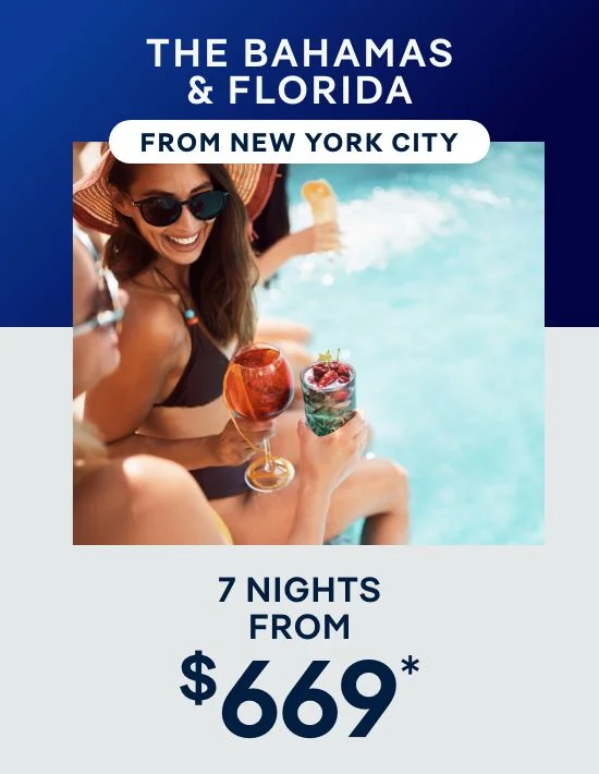 The Bahamas & Florida From New York City (Brooklyn) – 7 Nights – Click to View Cruises & Book Now