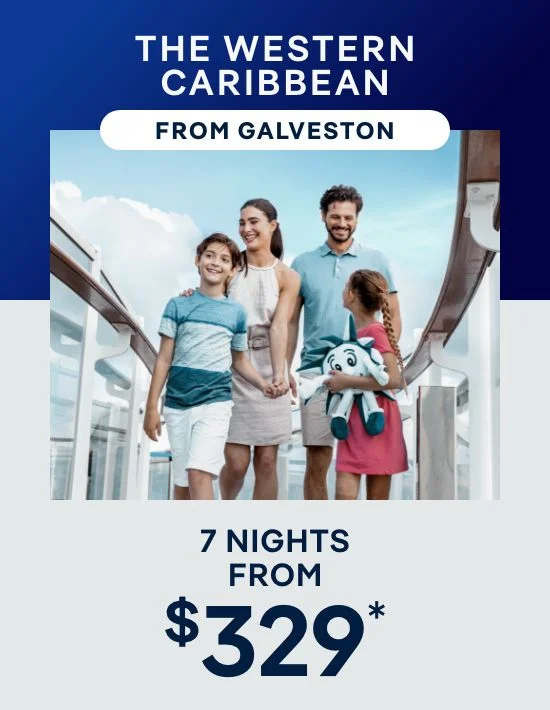 Western Caribbean From Galveston – 7 Nights – Click to View Cruises & Book Now