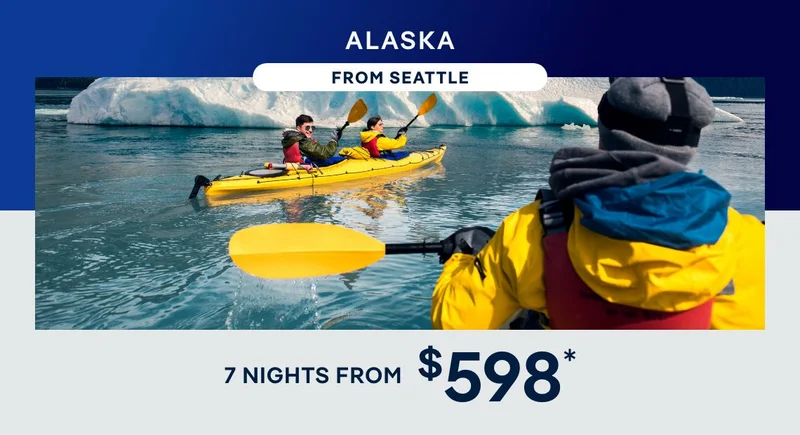 Alaska From Seattle – 7 Nights – Click to View Cruises & Book Now