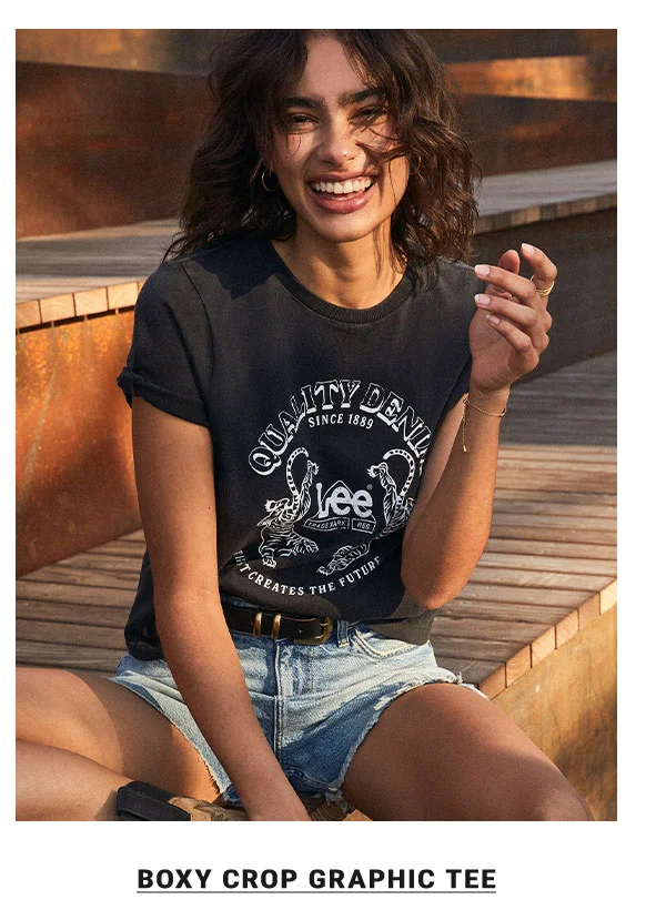 Boxy Crop Graphic Tee