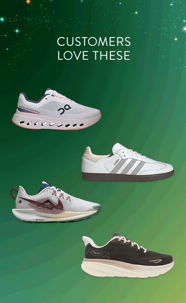 Sneakers from On, adidas, Nike and HOKA.