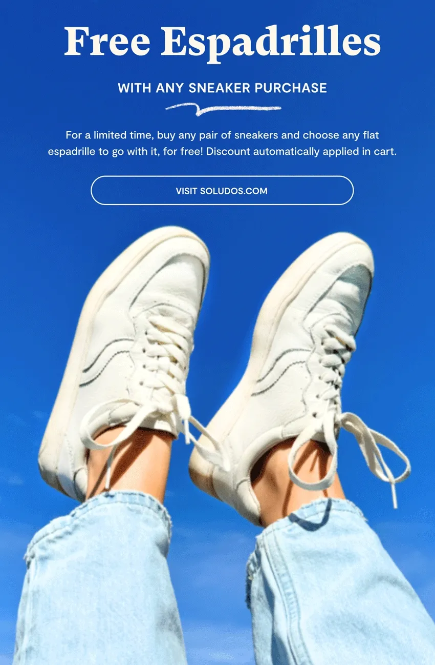 Free Espadrilles with Any Sneaker Purchase