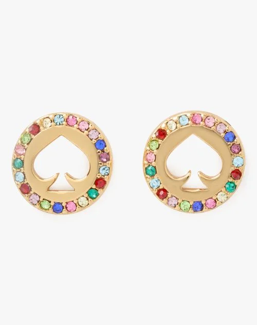 Spot The Spade Pave Halo Spade Studs