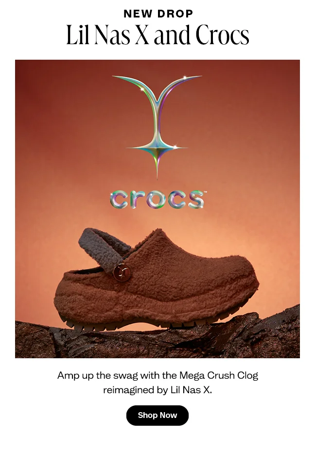Shop the Mega Crush Clog by Lil Nas X Now