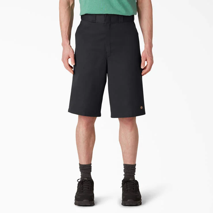 Loose Fit Flat Front Work Shorts