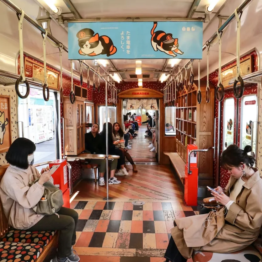 Image of a local train in Japan