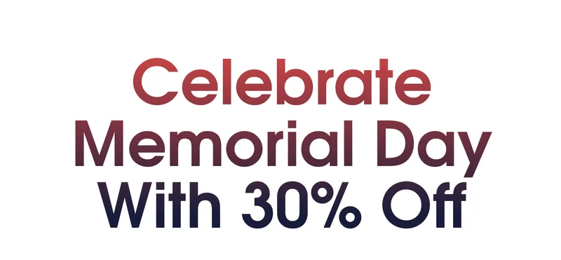 Celebrate Memorial Day With 30% Off