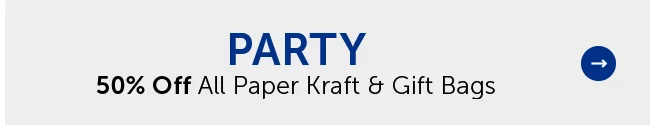 Party - 50% Off All Paper Kraft & Gift Bags