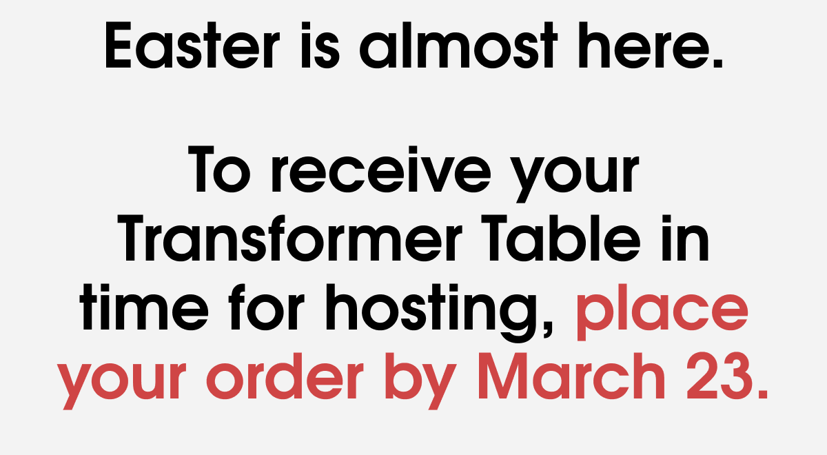 Easter is almost here.