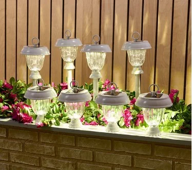 Energizer 8-Pc 3-in-1 Solar Path Lights w/Color on Demand