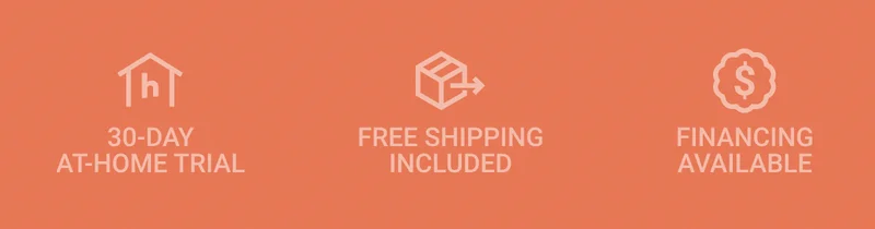 30-day at-home trial. Free shipping included. Financing available.