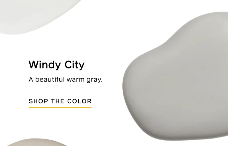 Windy City: A beautiful warm gray. SHOP THE COLOR