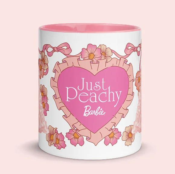 Barbie Peaches ‘n Cream White Mug