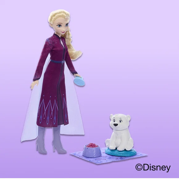 Disney Frozen Elsa Doll & Bear Cub
