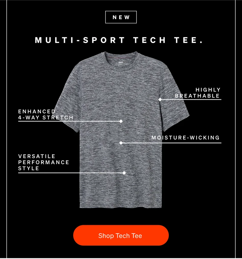 NEW: Multi-Sport Tech Tee.