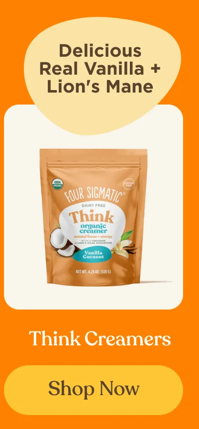 Delicious Real Vanilla + Lion's Mane | Think Creamers | Shop Now