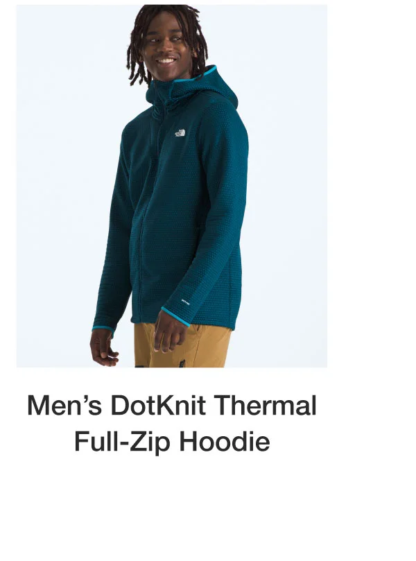 Men's DotKnit Thermal Full-Zip Hoodie