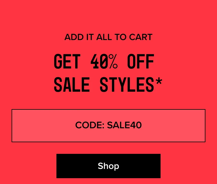 Shop Sale - CODE: SALE40
