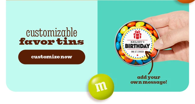CUTOMIZABLE FAVOR TINS