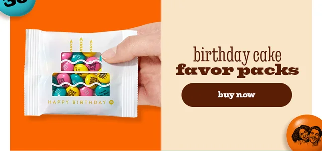 BIRTHDAY CAKE FAVOR PACKS