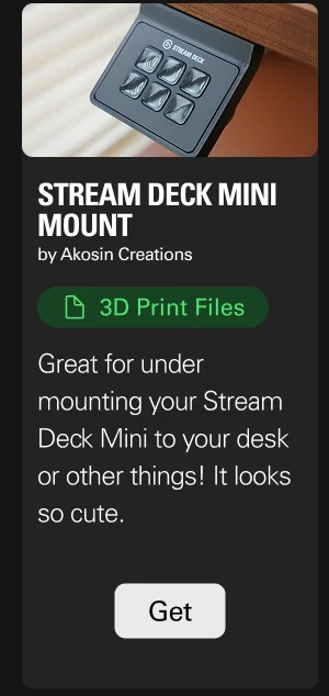 Stream Deck Mini Mount by Akosin Creations