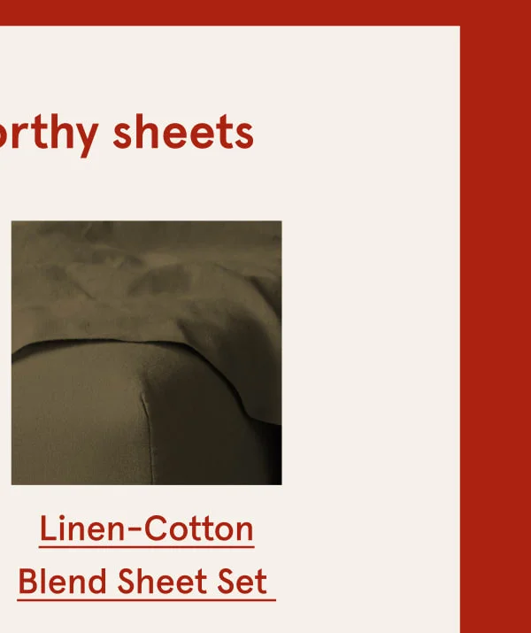 Linen-Cotton Blend Sheet Set