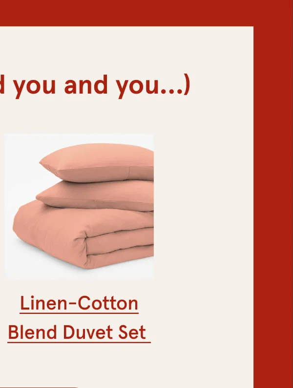 Linen-Cotton Blend Duvet Set