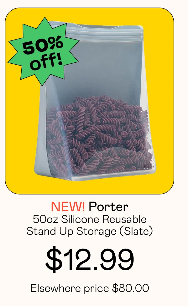 50oz Silicone Reusable Stand Up Storage - Slate