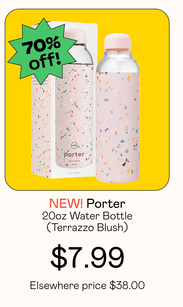 20oz Water Bottle - Terrazzo Blush