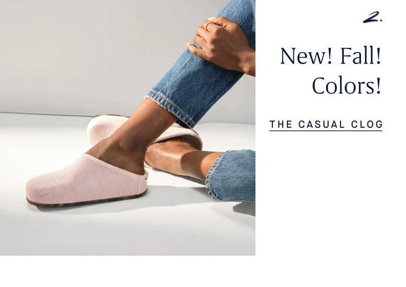 2. New! Fall! Colors! THE CASUAL CLOG
