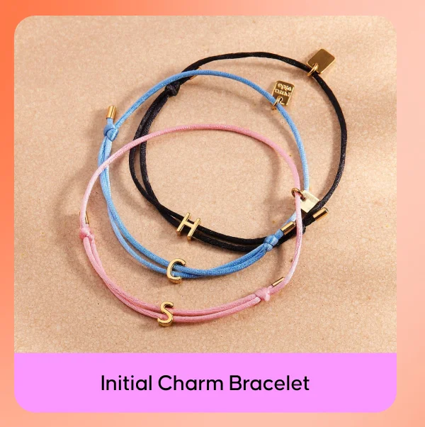 Initial Charm Bracelet