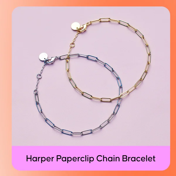 Harper Paperclip Chain Bracelet