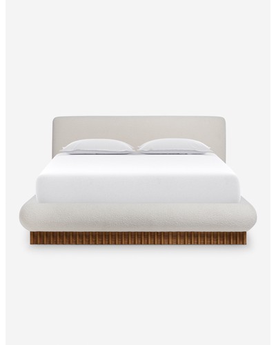 Billow Bed by Sarah Sherman Samuel-Ivory Boucle / King