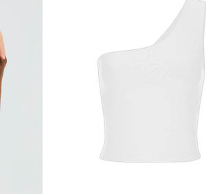 Spacedye The Bold Shoulder Cropped Tank