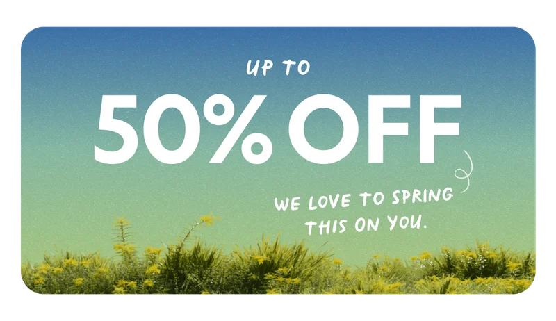 Up To 50% OFF