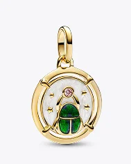 Scarab Beetle Medallion Charm