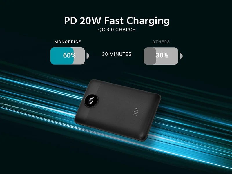 Weekend Deal: UltraβCompact & Slim Power Bank 10000mAh, With PD 3.0 & QC 3.0. Lightweight, Fast Charging, Wide Compatibility. $16.99 Was $19.99. 15% Off. Use Code: SLMPBANK. Free Standard US Shipping. Shop Now.