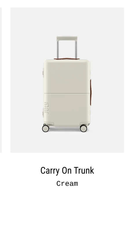 Carry On Trunk Cream