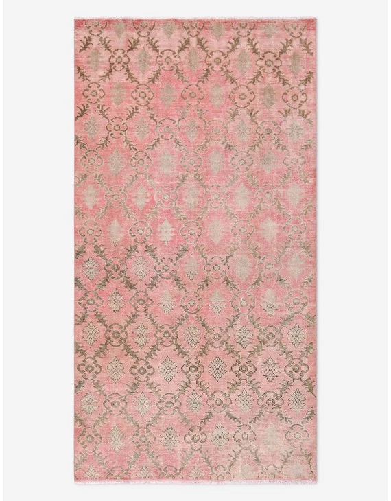 Vintage Turkish Hand-Knotted Wool Rug No. 509, 4' 5" x 8' 2"