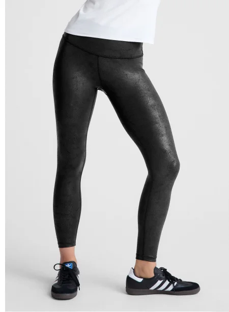 Leatherette High Waisted Midi Legging